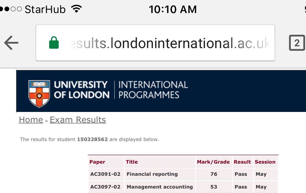 UOL Management Accounting (MA) Tuition Financial Reporting (FR) Tuition